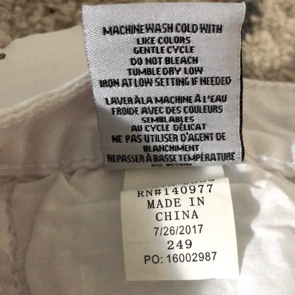 Hudson Kids , White Abyss Ankle Crop Skinny , Distressed Jeans  Kids size 14 - Picture 10 of 12